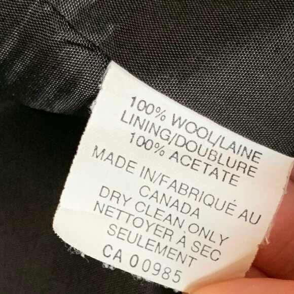 Holt Renfrew Women’s Blazer Jacket Collar Button Down Wool Vintage 90s y2k 2000s - Picture 11 of 16